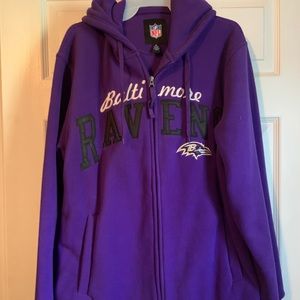Men’s Medium Baltimore Ravens Zip hooded jacket